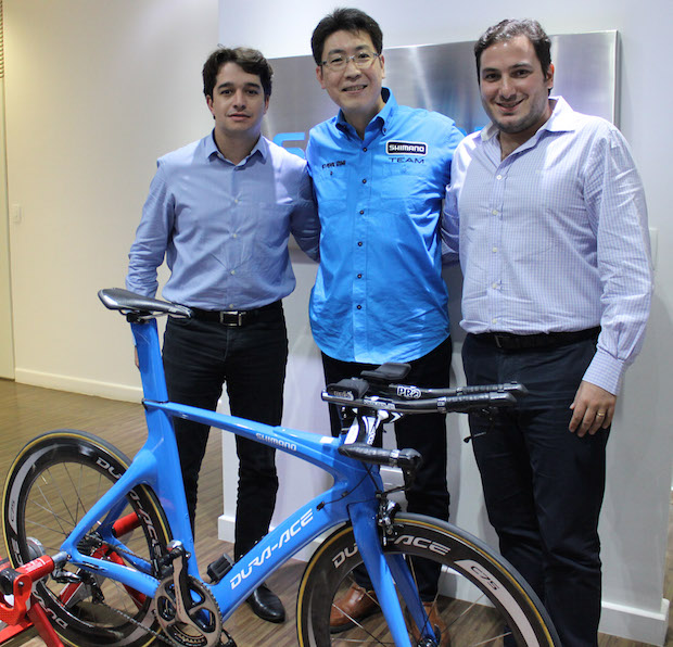 Henrique Ribeiro (LM Bike), Fabio Takayanagi (Shimano), Alberto Douek (Isapa)