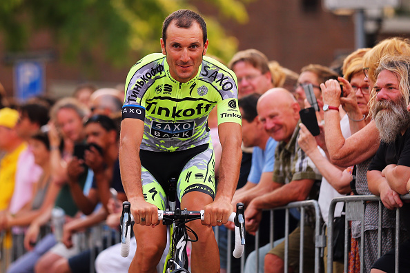 UTRECHT, NETHERLANDS - JULY 02:  Ivan Basso of Italy and Tinkoff-Saxo attends the 2015 Tour de France Team Presentation, on July 2, 2015 in Utrecht. The 102nd Tour de France starts on Saturday with a 13.8km individual time trial around Utrecht.  (Photo by Bryn Lennon/Getty Images)