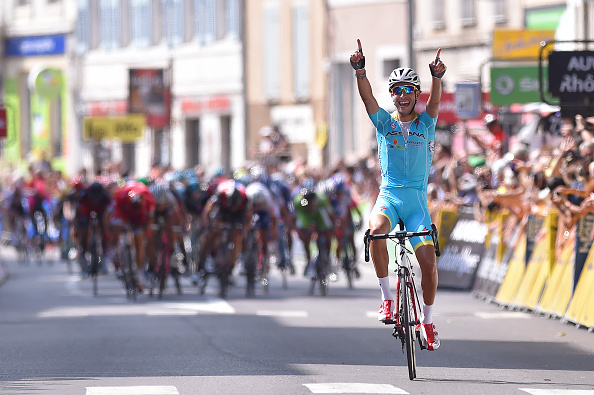 Cycling: 68th Criterium du Dauphine 2016 / Stage 3  Arrival / Fabio ARU (ITA) Celebration /  Boen-sur-Lignon - Tournon-sur-Rhone 187,5Km /  (Photo by Tim de Waele/Corbis via Getty Images)