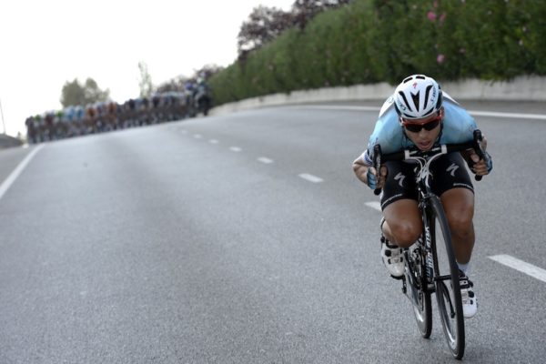 Tony Martin numa fuga na Vuelta da Espanha.